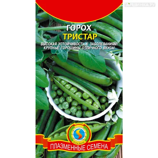 Горох Тристар 8 г, Плазменные семена