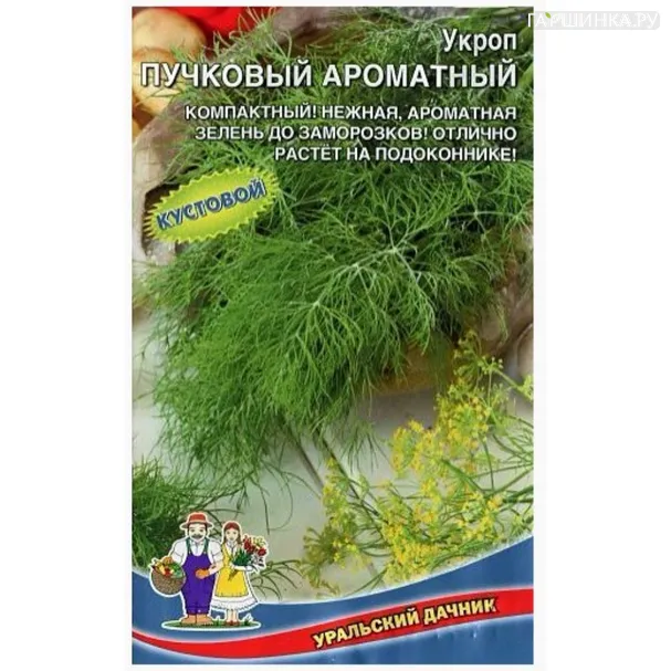 Укроп Пучковый ароматный 1г ц/п Уральский дачник, Семена Марс