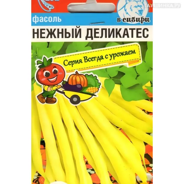 Фасоль Нежный деликатес 5 г ц/п, Семена Сибирский сад