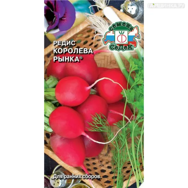 Редис Королева рынка ц/п 3 г, Семена Седек