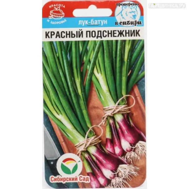 Лук батун Красный подснежник 0,5 г, Семена Сибирский Сад