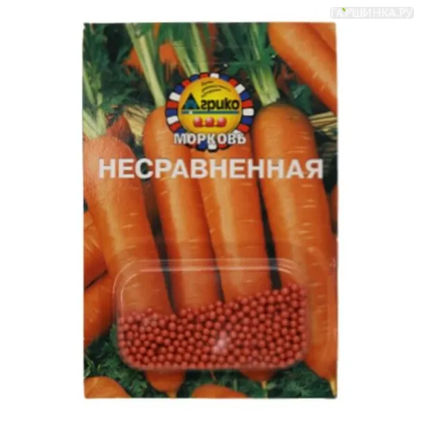 Морковь (Драже) Несравненная 300 шт, Семена Агрико