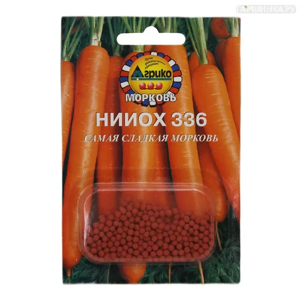 Морковь (Драже) НИИОХ 336 300 шт, Семена Агрико