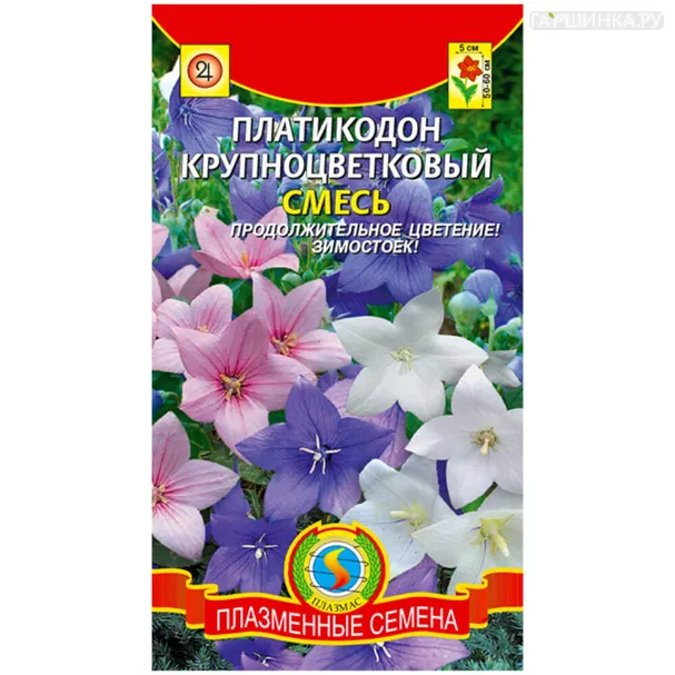 Платикодон крупноцветковый смесь ц/п 0,02г , Семена Плазмас