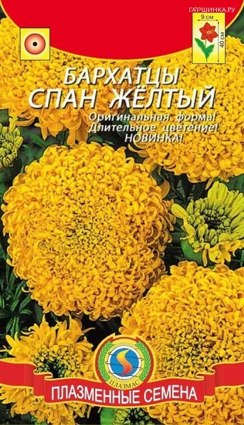 Бархатцы Спан желтые
