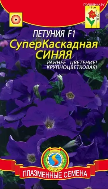 Петуния F1 Суперкаскадная Синяя