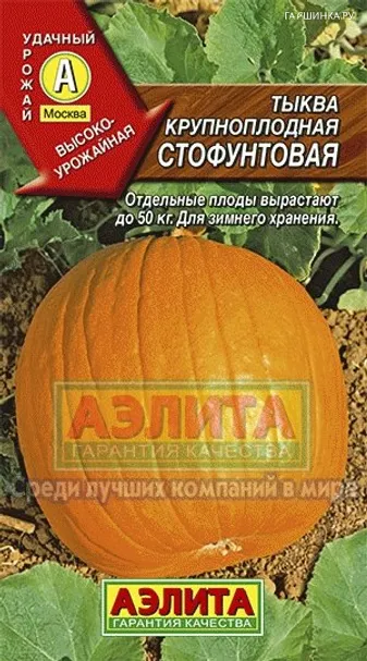 Тыква крупноплодная Стофунтовая