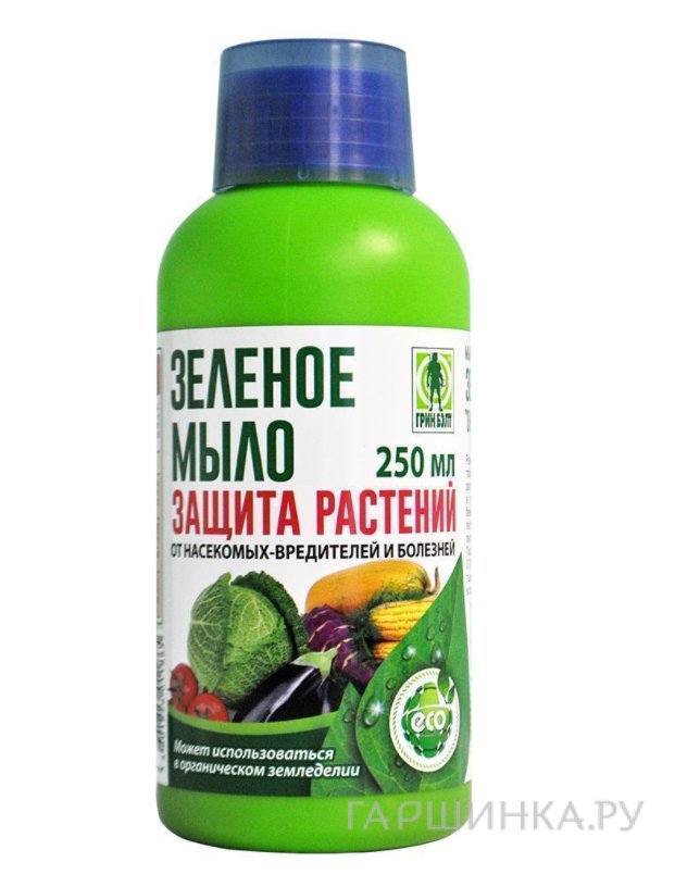 Зеленое мыло 250 мл защита растений от насекомых и болезней