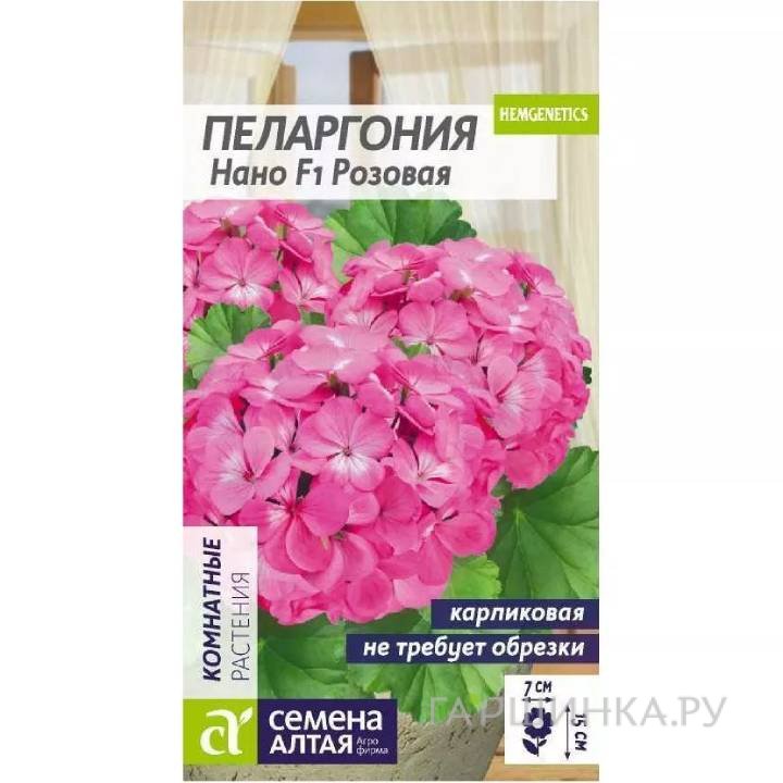 Пеларгония Нано Розовая 3шт ЦП