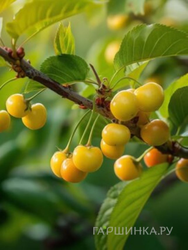 Черешня Ленинградская желтая