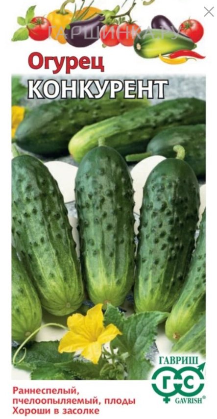 Огурец Конкурент 0,5 г ЦП Семена Гавриш