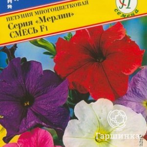 

Петуния Смесь F1 мультифлора (серия Мерлин) 10 др, Семена Престиж