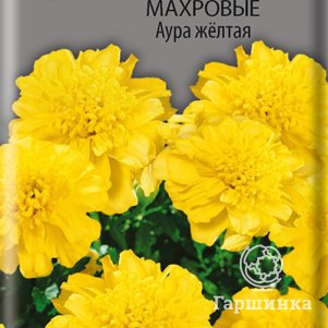 

Бархатцы Аура желтая отклоненные махровые 0,4 г, Семена Поиск
