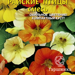 

Настурция Райские птицы смесь 9шт, Плазменные семена