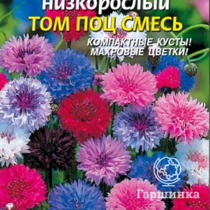 

Василек Том Поц смесь низкорослая 0,2 г, Плазменные семена