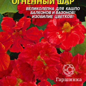 

Настурция Огненный шар махровая 9 шт, Плазменные семена