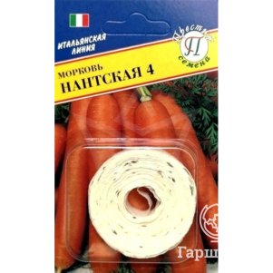 

Морковь Нантская 4 на ленте 6 м, Семена Престиж