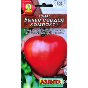Томат Бычье сердце компакт ЦП 20 шт, Семена Аэлита