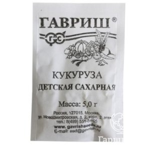 

Кукуруза Детская сахарная б/п 5 г , Семена Гавриш