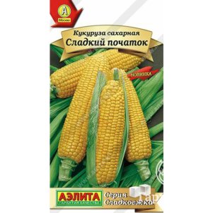 Кукуруза Сладкий початок сахарная цп 5 г Семена Аэлита 32₽