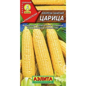 Кукуруза Царица сахарная цп 7 г Семена Аэлита 32₽