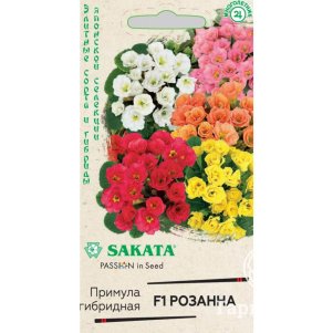 Примула Розанна F1 махровая смесь Саката (серия Эксклюзив) ц/п 5 шт, Семена Гавриш