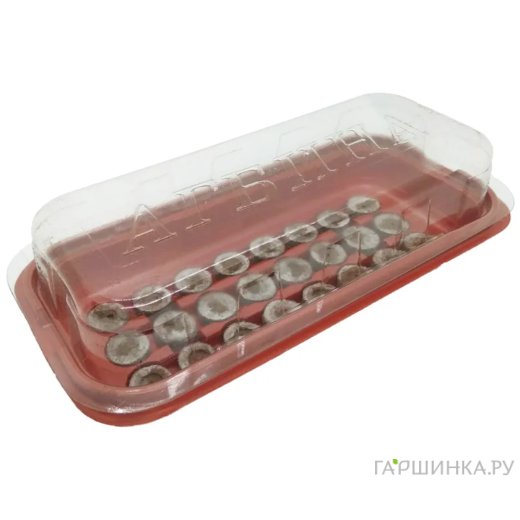 Мини-тепличка малая с торфяными таблетками D-24мм