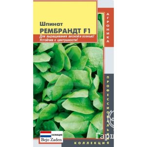 Шпинат Рембрандт F1 100 шт Плазменные семена 39₽